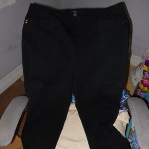 Alfani 16W rayon nylon black pants 4 pockets cute!